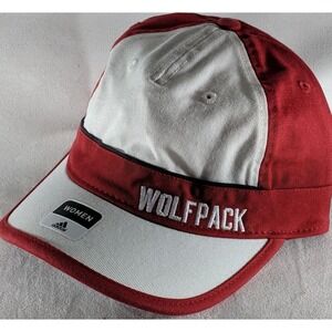 Adidas Women's One Size Fits‎ All NC State Wolfpack Baseball Hat Cap NEW